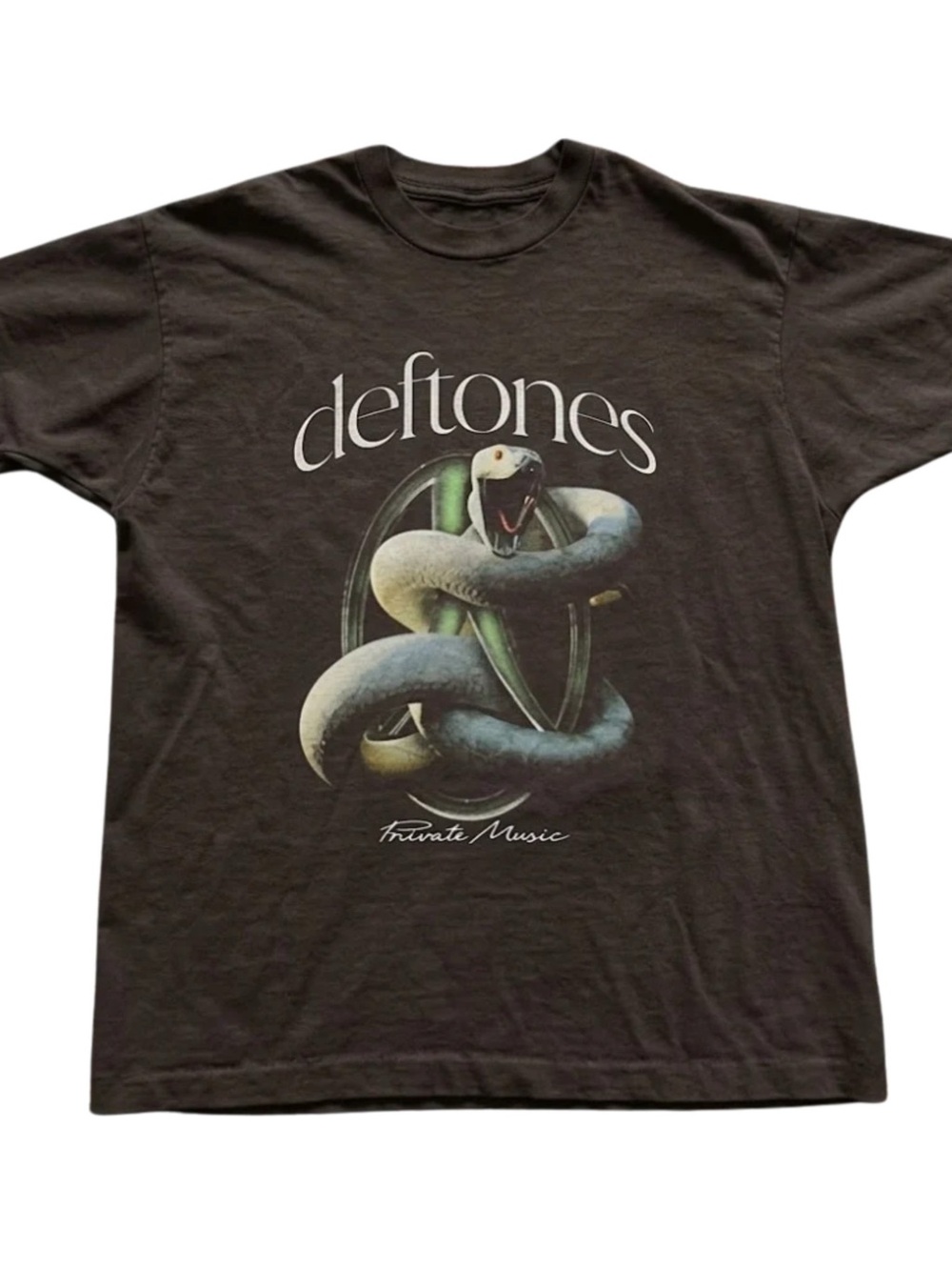 Gildan Black Deftones Snake Graphic Tee
